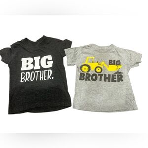 Big Brother Toddler T-Shirt Bundle Graphic Tees Size 2T
